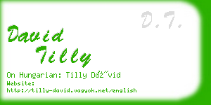 david tilly business card